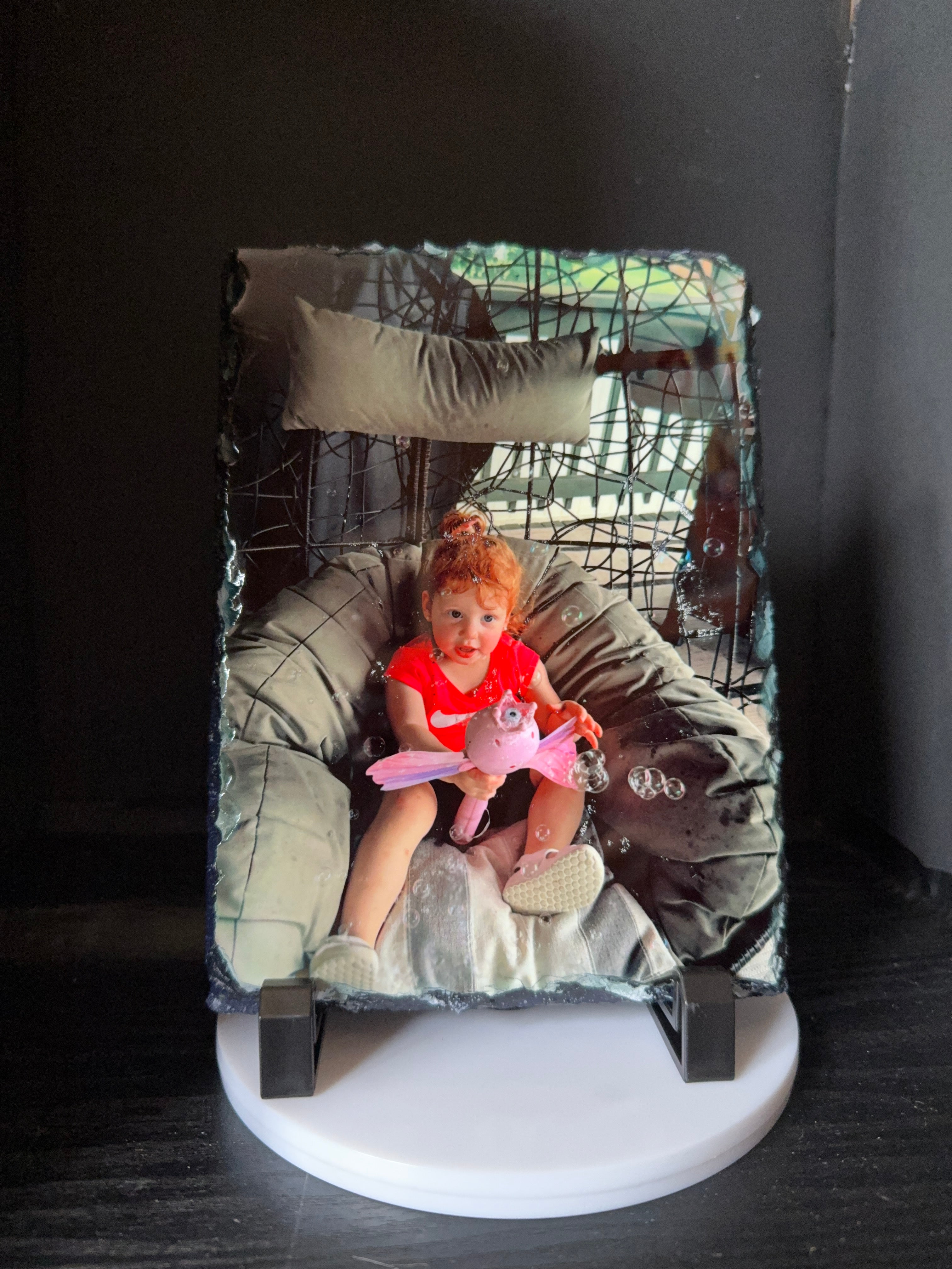 Personalized 5.9 x 7.9 Inch Slate with Display Holder