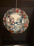 8" Patchwork Snowmen Wind Spinner